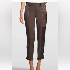 White House Black Market Pants Womens 6 Chocolate Satin